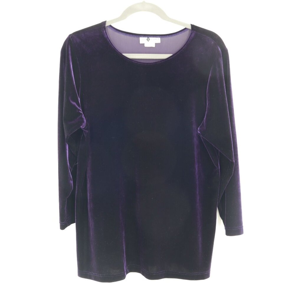 Solitaire Velvet Tee Womens XL Purple‎ Gypsy Goth Witchy Alt Whimsigoth Grunge